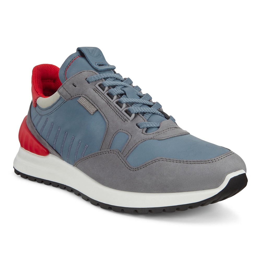 Tenis Hombre - ECCO Astirs - Grises/Azules/Rojos - LJF582137